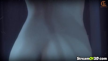 Quiet giving titjob and deepthroat on big dick