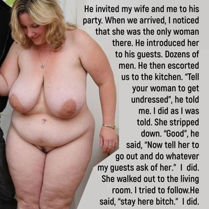 I could hear her being used in the other room.