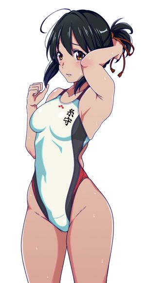 miyamizu mitsuha (kimi no na wa.) drawn by aiuchi