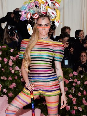Cara Delevingne see through at 2019 Met Gala