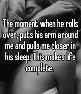She loves to be pulled in close