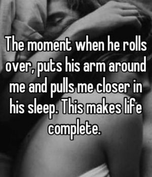 She loves to be pulled in close