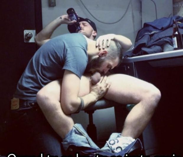 sucking cock drinking