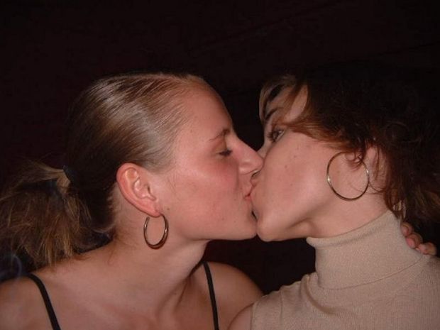 Lesbians Kissing