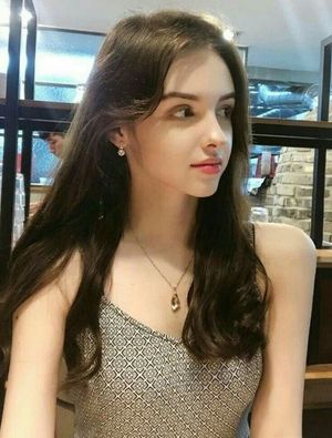 Beautiful long haired babe