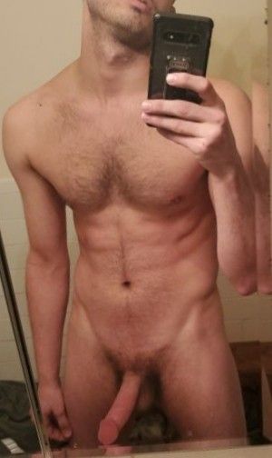 Amatuer self shot of body and cock.