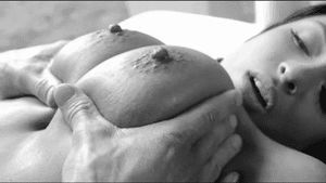 Strong Hands Rubbing His Ladies Tits