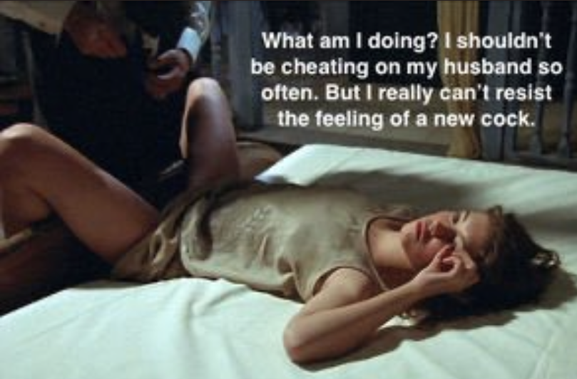It's not cheating when I want you to feel different cocks