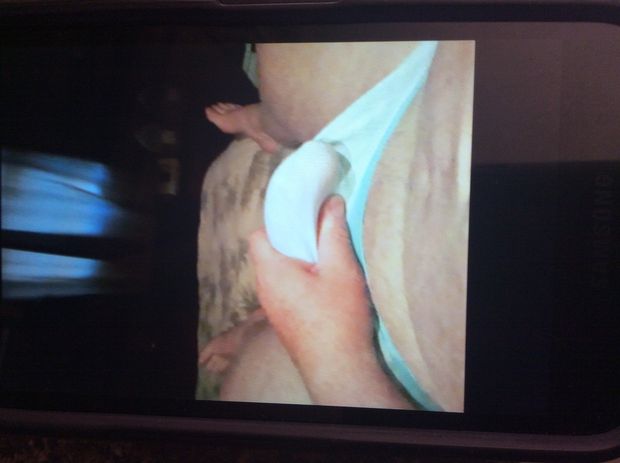 My cock smothered in panties!