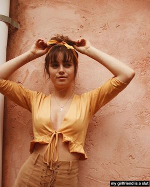 Cute teasing slut wants bboys to pull her string