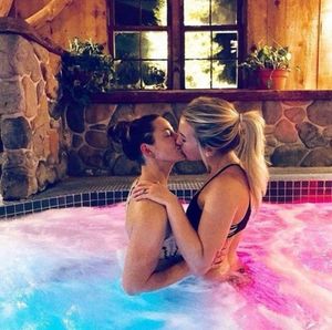 Lesbians In the Hot Tub