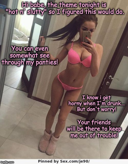 Oblivious gf about to get ganbanged at a party