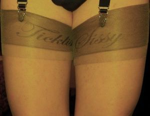 Custom made 15 denier nylon stockings for prolonged foot tickle suffering.