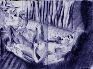 Strocking on the couch