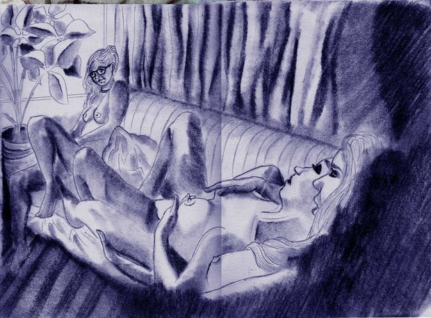 Strocking on the couch