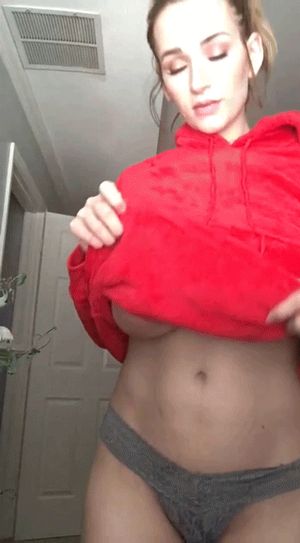 Big Tits, Red Sweater