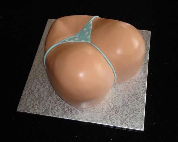 The kind of birthday cake you get when your partner is very playful