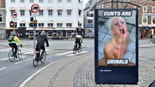 new public advertising for urinals