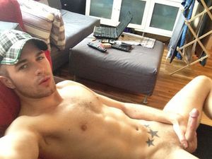 Showing Off His Dick