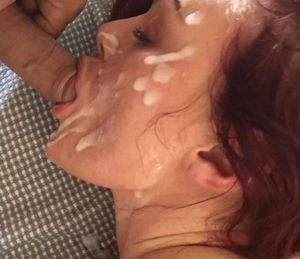 Cum on her face, cock in her mouth, perfect