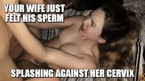 She likes feeling the sperm deep