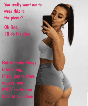 You can't help but show off your girlfriend's ass