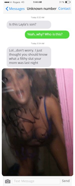 Woke up to a next from a number I didn’t recognize this morning… mom…is that you??