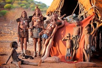 village teens  in namibia/angola