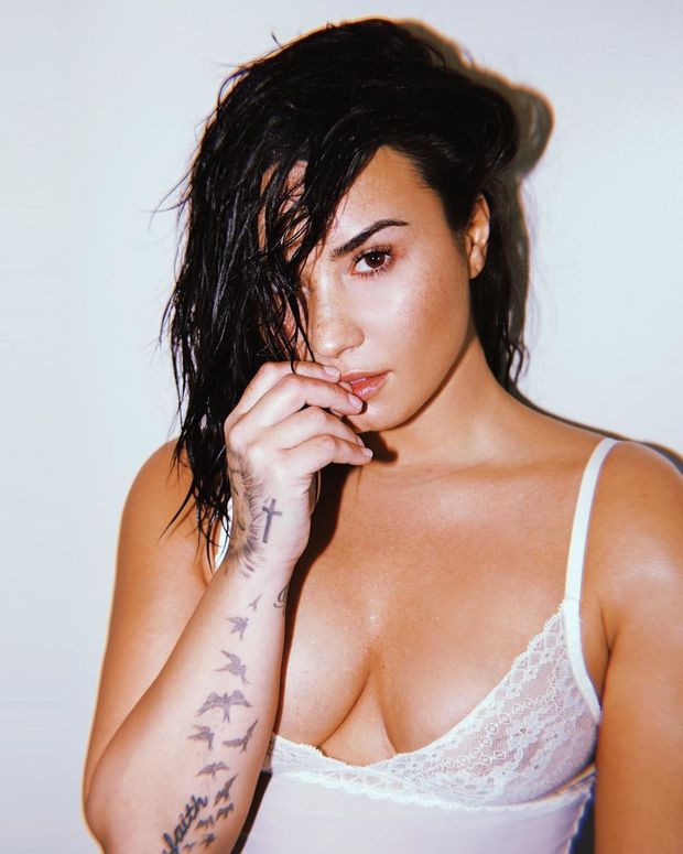 Demi lovato See thru lingerie
