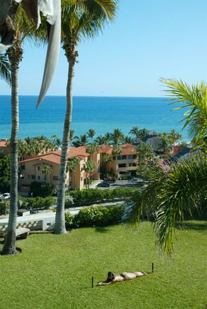 Hey, I put sunblock on her.