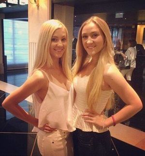 Blonde teens with big boobs looking sexy as hell