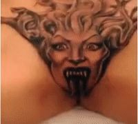 Medusa pussy tattoo