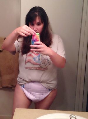 Diaper selfie