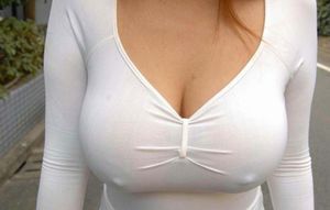 slightly see through big tits white top pokies