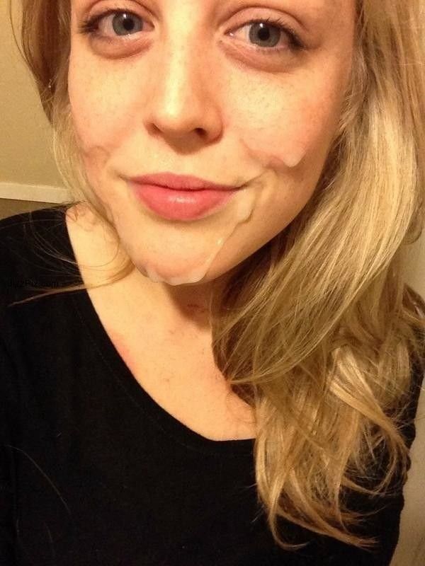 cute blonde facial