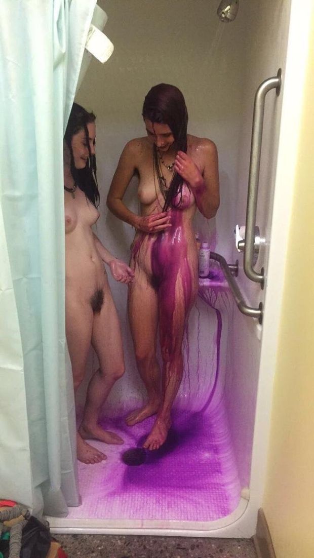No clue what they are washing off but that sure is sexy