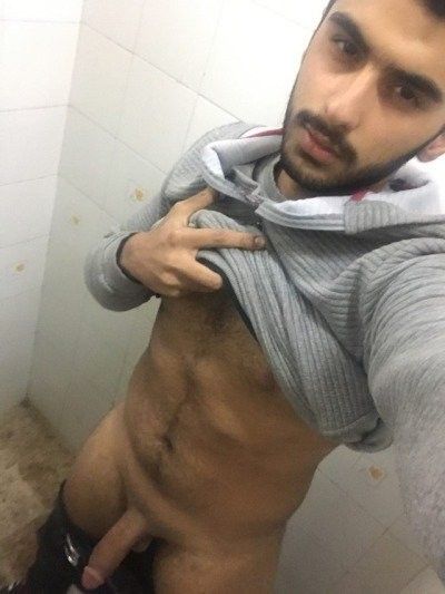 hairy arab flashing dick