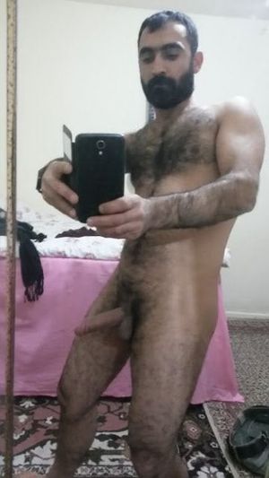 hairy arab selfie