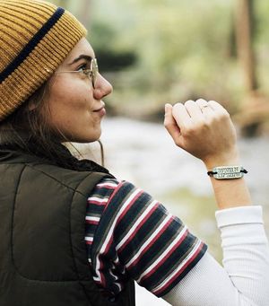 Just look back at it, in a beanie