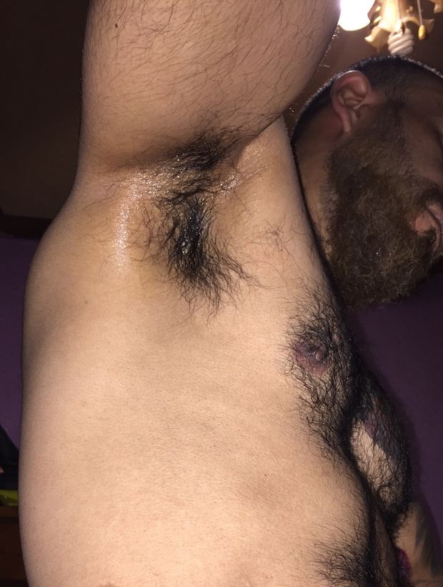 sweaty hairy pits