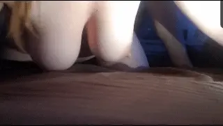 Wife filming for you. She shows off on kik.
