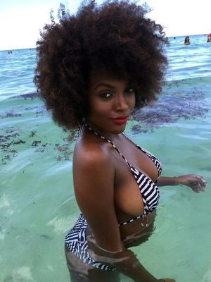 Some african beauty in sea