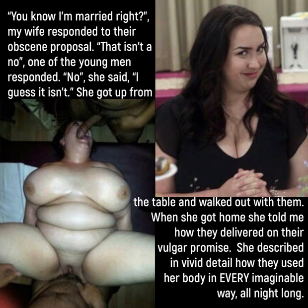 I was dining with my wife when two men walked up with a lewd request for her company for the evening.
