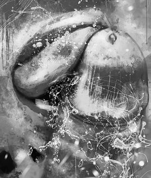 WORSHIP YOUR MASTER'S COCK. WET AND SLOBBERY.