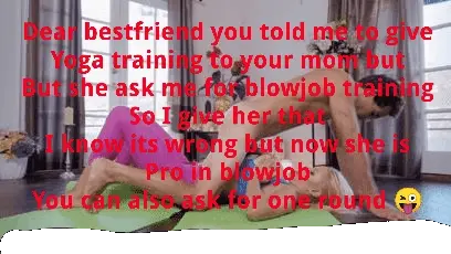 Blowjob training to friends mom