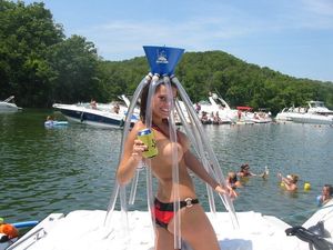 She’s the life of the lake party