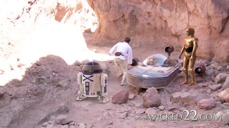 Anal porn from Star Wars XXX parody with Tom Byron and Jennifer White