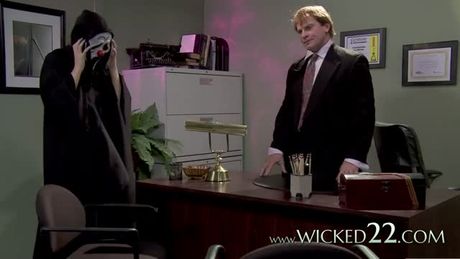 Hot pornstar banged hard by the officer from Scream XXX porn parody movie with Evan Stone and Jessie Andrews