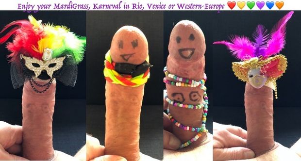 enjoy your MardiGrass and your Carnival de Rio, Carnival in Venice or Karneval in Western-Europe. 49c