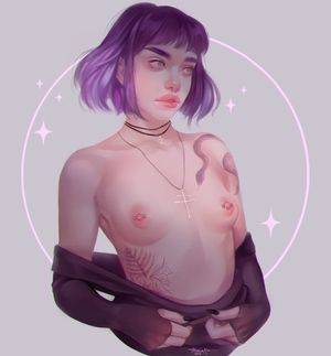 Petite, piereced, puffy lips